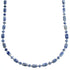 Authentic Sterling Silver Southwest Dumortierite Bead Necklace JX130246